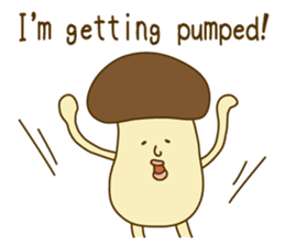 Stay-at-Home Mushroom (English) sticker #7143056