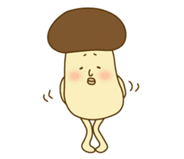 Stay-at-Home Mushroom (English) sticker #7143057