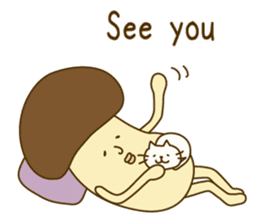 Stay-at-Home Mushroom (English) sticker #7143058