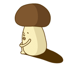 Stay-at-Home Mushroom (English) sticker #7143059