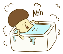 Stay-at-Home Mushroom (English) sticker #7143062