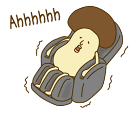 Stay-at-Home Mushroom (English) sticker #7143063