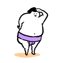Sticker of funny sumo 2 sticker #7143104