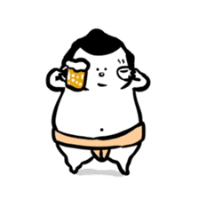 Sticker of funny sumo 2 sticker #7143107