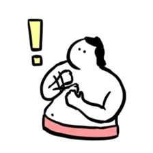 Sticker of funny sumo 2 sticker #7143109