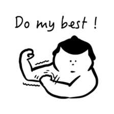 Sticker of funny sumo 2 sticker #7143116