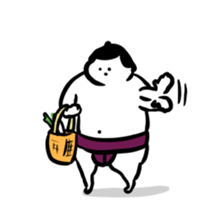Sticker of funny sumo 2 sticker #7143139