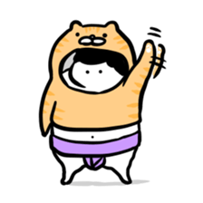 Sticker of funny sumo 2 sticker #7143143