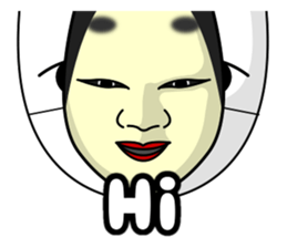 Mask of the Cool-Japan. sticker #7143264