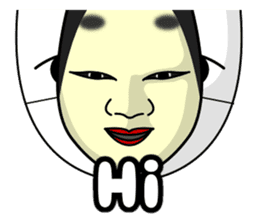 Mask of the Cool-Japan. sticker #7143264