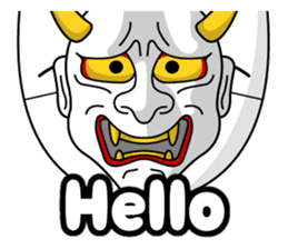 Mask of the Cool-Japan. sticker #7143265
