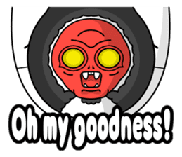 Mask of the Cool-Japan. sticker #7143295