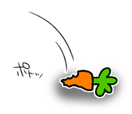 The loosely cute white rabbit2 sticker #7143363