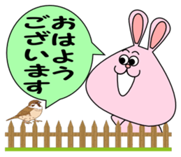 It is Sticker rabbit in the workplace sticker #7143584