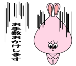 It is Sticker rabbit in the workplace sticker #7143595