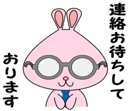 It is Sticker rabbit in the workplace sticker #7143611