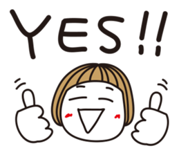 Bangs short girl vol.3 sticker #7144161