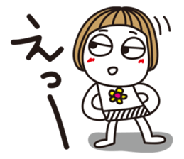 Bangs short girl vol.3 sticker #7144170
