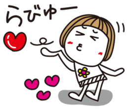 Bangs short girl vol.3 sticker #7144194