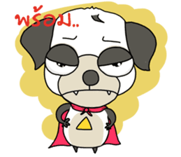 Panda dog ( un un ) sticker #7144619