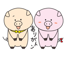Mr.Pig and Ms Pig sticker #7144760