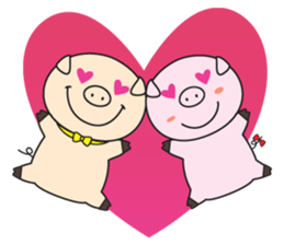 Mr.Pig and Ms Pig sticker #7144783