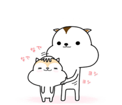 White squirrel sticker sticker #7144880