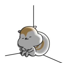 White squirrel sticker sticker #7144907