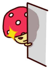 Pink mushroom boy sticker #7145205