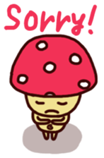 Pink mushroom boy sticker #7145207