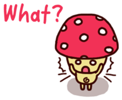 Pink mushroom boy sticker #7145211