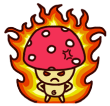 Pink mushroom boy sticker #7145214