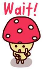 Pink mushroom boy sticker #7145220