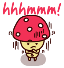 Pink mushroom boy sticker #7145221
