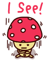 Pink mushroom boy sticker #7145227