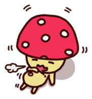 Pink mushroom boy sticker #7145228