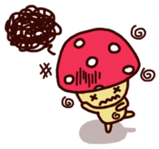 Pink mushroom boy sticker #7145229