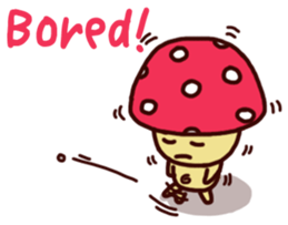 Pink mushroom boy sticker #7145234