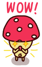 Pink mushroom boy sticker #7145236