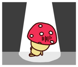 Pink mushroom boy sticker #7145238