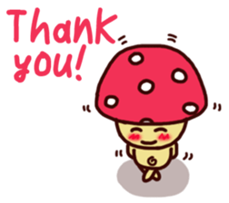 Pink mushroom boy sticker #7145239