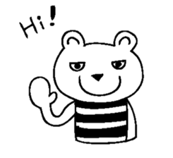 Cool Border Bear sticker #7145360