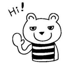 Cool Border Bear sticker #7145360