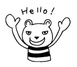 Cool Border Bear sticker #7145361