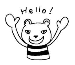 Cool Border Bear sticker #7145361