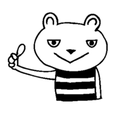 Cool Border Bear sticker #7145363