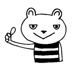 Cool Border Bear sticker #7145363