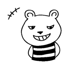 Cool Border Bear sticker #7145368