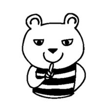 Cool Border Bear sticker #7145369