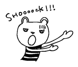 Cool Border Bear sticker #7145371